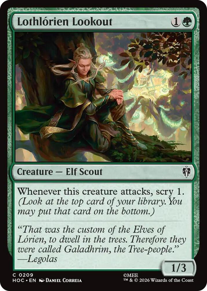 Lothlorien Lookout #209 C - The Hobbit: Eternal-Legal Pokemon card