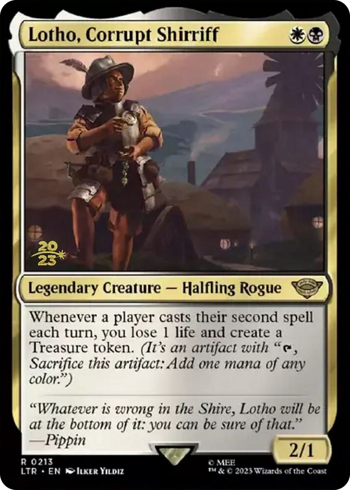 0213 Lotho, Corrupt Shirriff R Prerelease Cards