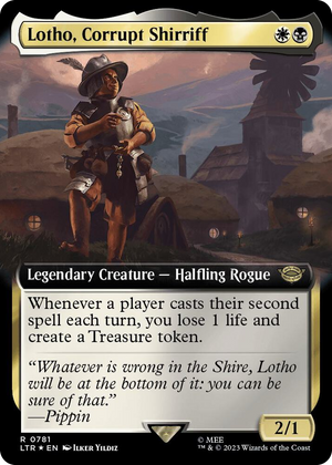 0781 Lotho, Corrupt Shirriff (Extended Art) (Surge Foil) R Universes Beyond: The Lord of the Rings: Tales of Middle-earth