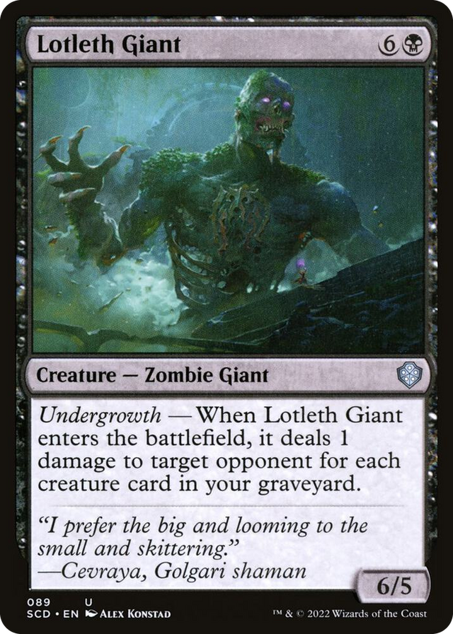 0089 Lotleth Giant U Starter Commander Decks