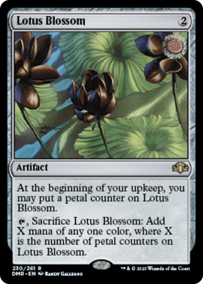 Lotus Blossom #230 R - Dominaria Remastered Pokemon card