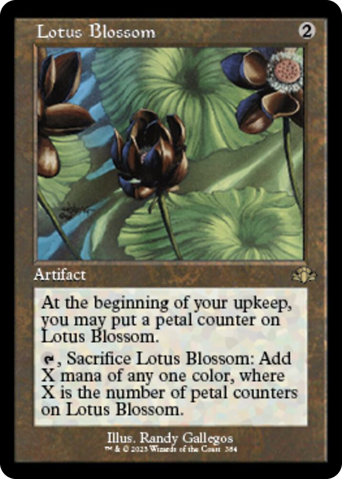 Lotus Blossom (Retro Frame) #384 R - Dominaria Remastered Pokemon card