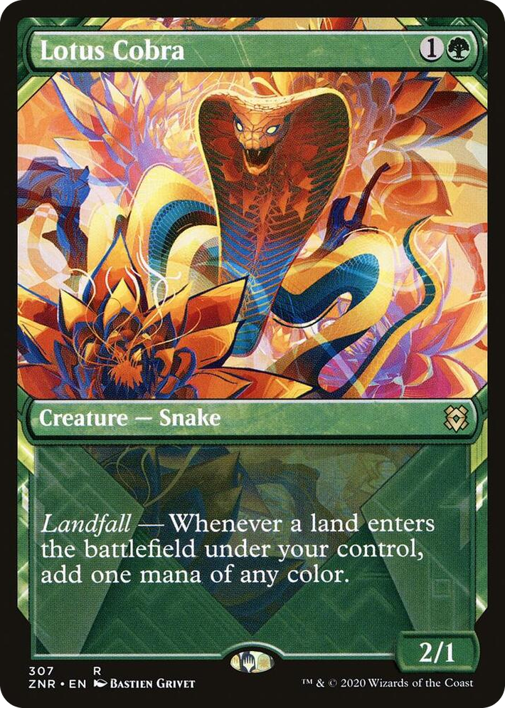 0307 Lotus Cobra (Showcase) R Zendikar Rising