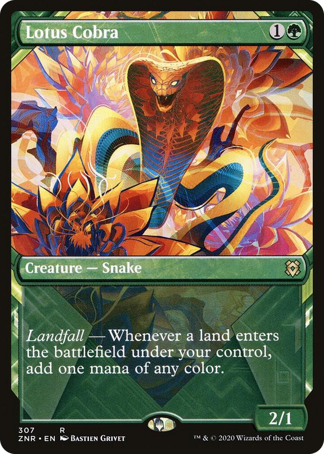 0307 Lotus Cobra (Showcase) R Zendikar Rising