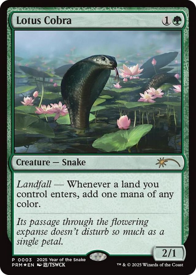 0003 Lotus Cobra (Year of the Snake 2025) P Standard Showdown Promos