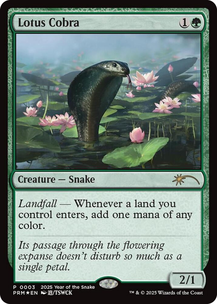 Lotus Cobra (Year of the Snake 2025) #3 P - Standard Showdown Promos Pokemon card