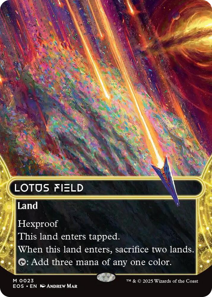 Lotus Field (0023) (Borderless) #23 M - Edge of Eternities: Stellar Sights Pokemon card