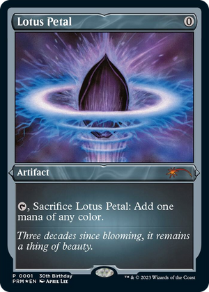 0001 Lotus Petal (Foil Etched) P Unique and Miscellaneous Promos