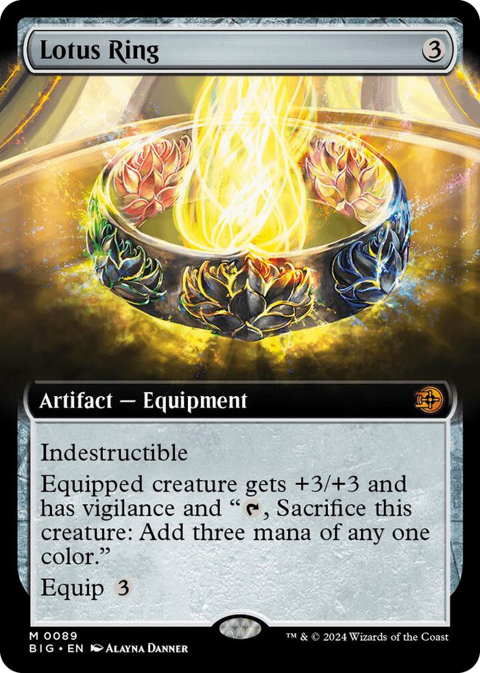 Lotus Ring (Extended Art) #89 M - Outlaws of Thunder Junction: The Big Score Pokemon card