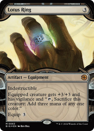 0063 Lotus Ring (Showcase) (Raised Foil) M Outlaws of Thunder Junction: The Big Score