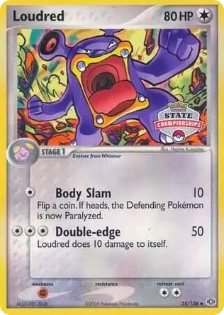 0035 Loudred 35/106 (State Championships) Promo League & Championship Cards