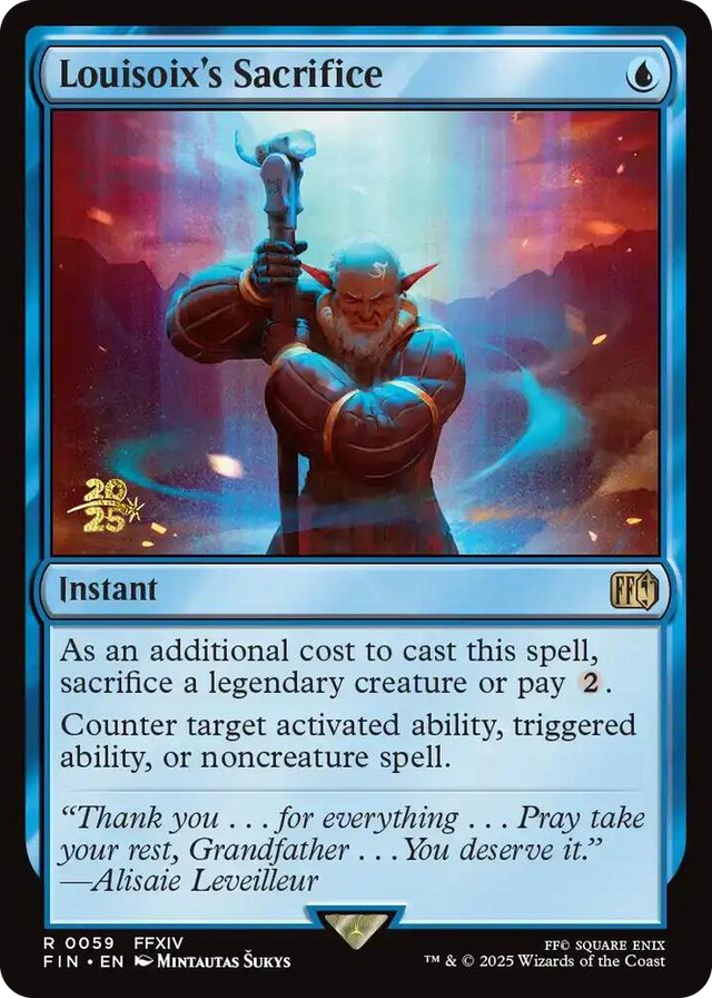 0059 Louisoix's Sacrifice R Prerelease Cards