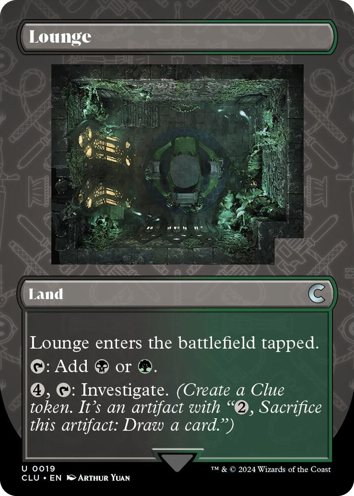 0019 Lounge (Borderless) U Ravnica: Clue Edition