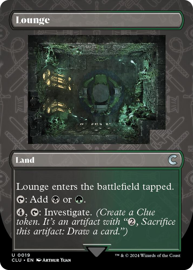 0019 Lounge (Borderless) U Ravnica: Clue Edition