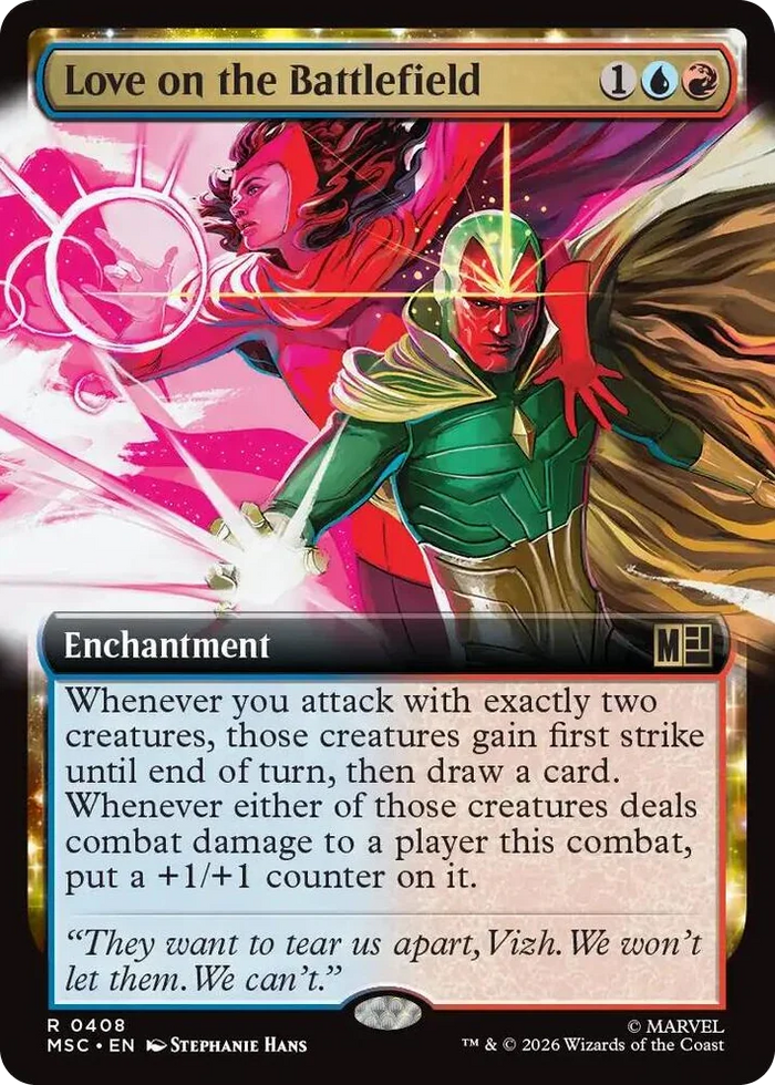 0408 Love on the Battlefield (Extended Art) R Commander: Marvel Super Heroes