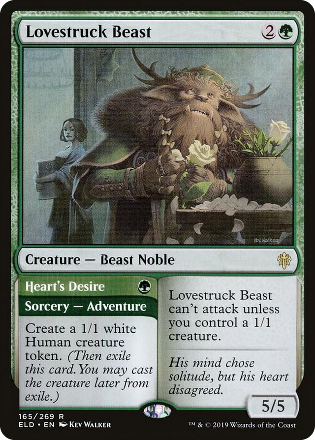 0165 Lovestruck Beast R Throne of Eldraine