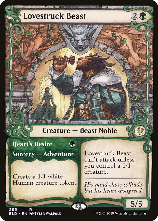 0299 Lovestruck Beast (Showcase) R Throne of Eldraine