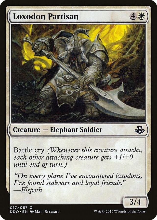0017 Loxodon Partisan C Duel Decks: Elspeth vs. Kiora