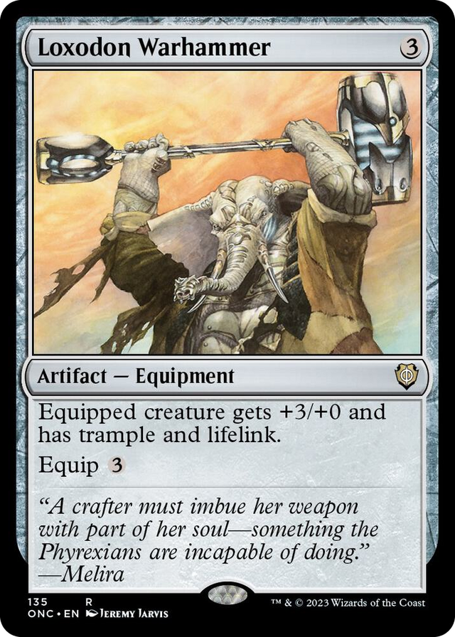0135 Loxodon Warhammer R Commander: Phyrexia: All Will Be One