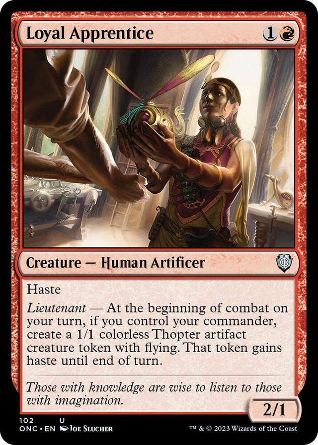 0102 Loyal Apprentice U Commander: Phyrexia: All Will Be One