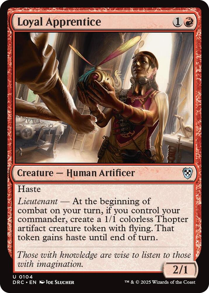 0104 Loyal Apprentice U Commander: Aetherdrift