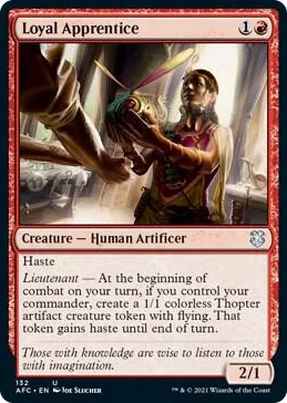 0132 Loyal Apprentice U Commander: Adventures in the Forgotten Realms