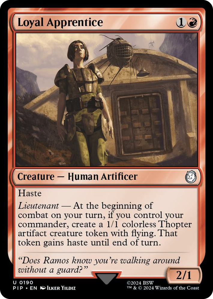 0190 Loyal Apprentice U Universes Beyond: Fallout