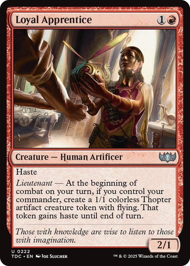 0222 Loyal Apprentice U Commander: Tarkir: Dragonstorm