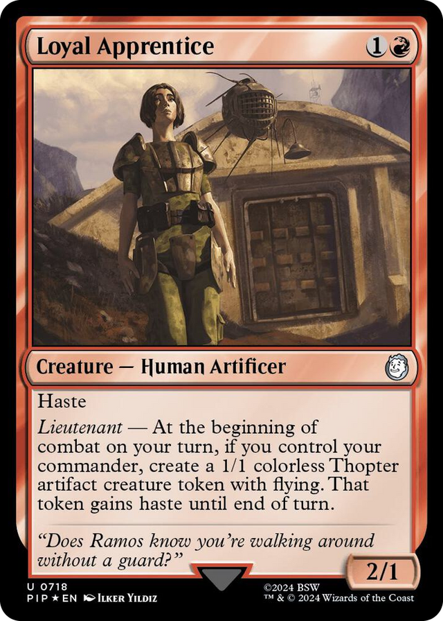 0718 Loyal Apprentice (Surge Foil) U Universes Beyond: Fallout