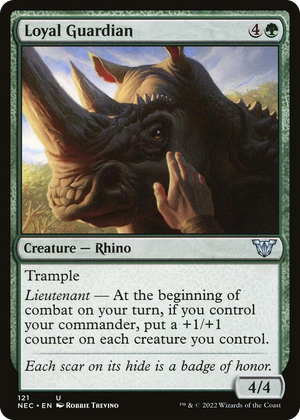 0121 Loyal Guardian U Commander: Kamigawa: Neon Dynasty