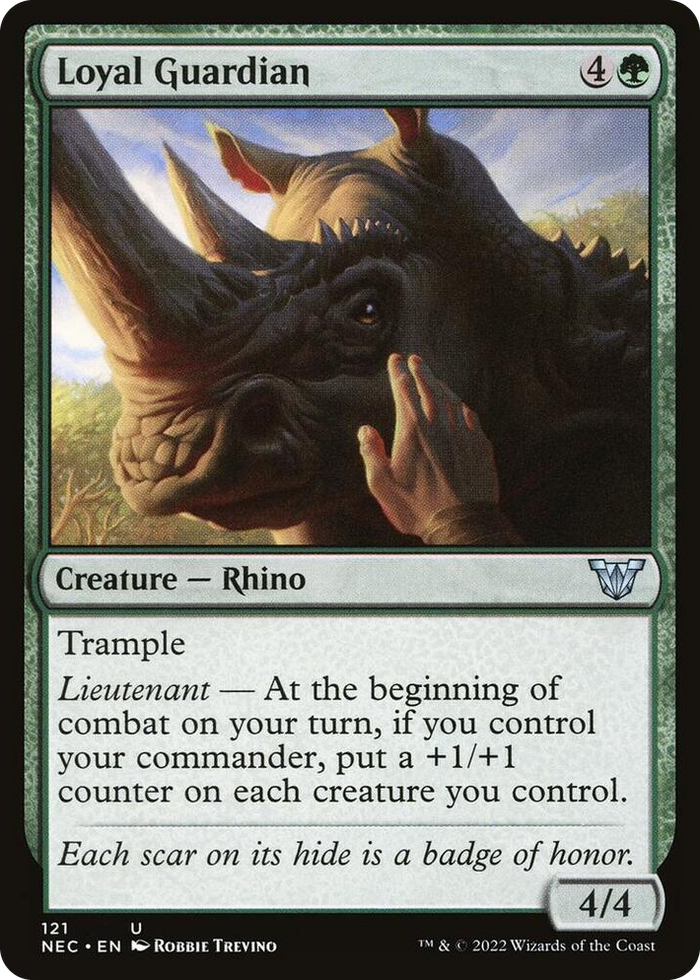 Loyal Guardian #121 U - Commander: Kamigawa: Neon Dynasty Pokemon card