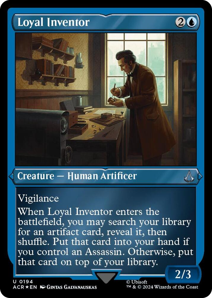 0194 Loyal Inventor (Foil Etched) U Universes Beyond: Assassin's Creed