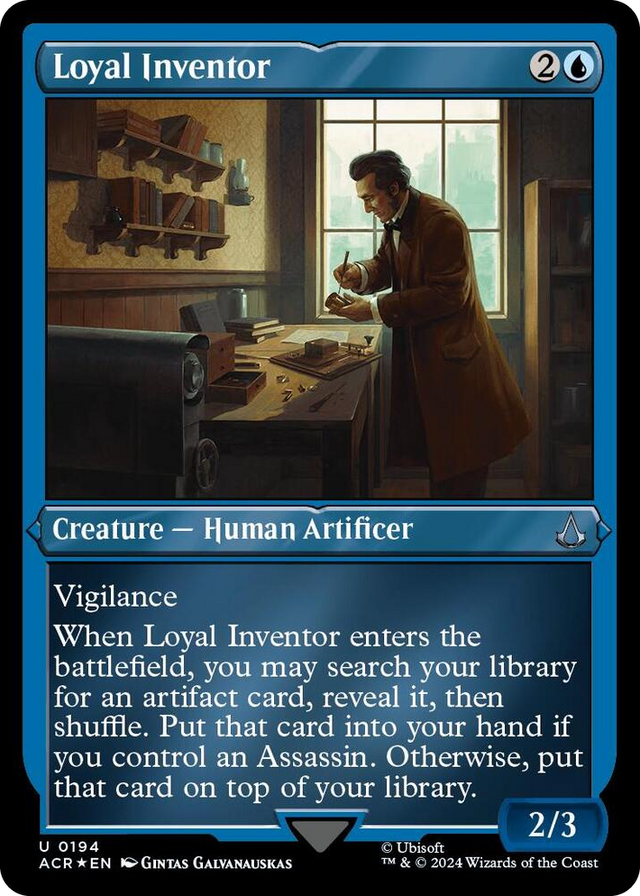 0194 Loyal Inventor (Foil Etched) U Universes Beyond: Assassin's Creed