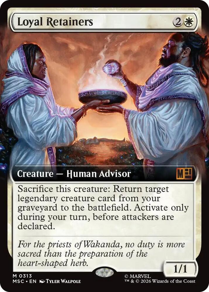Loyal Retainers (Extended Art) #313 M - Commander: Marvel Super Heroes Pokemon card