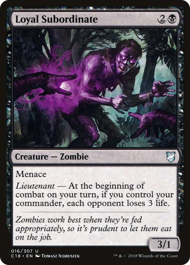 0016 Loyal Subordinate U Commander 2018