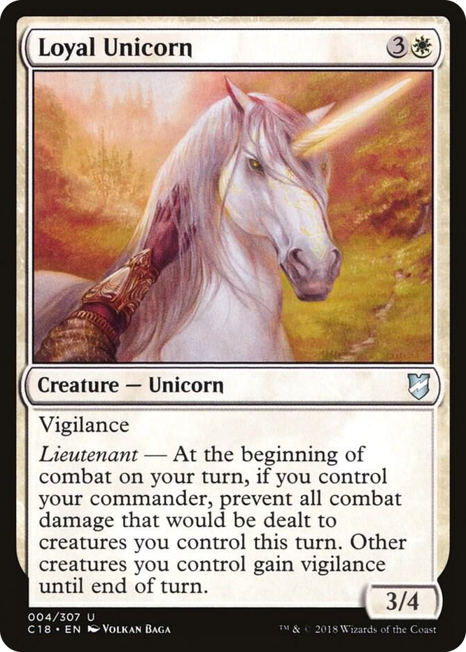 0004 Loyal Unicorn U Commander 2018