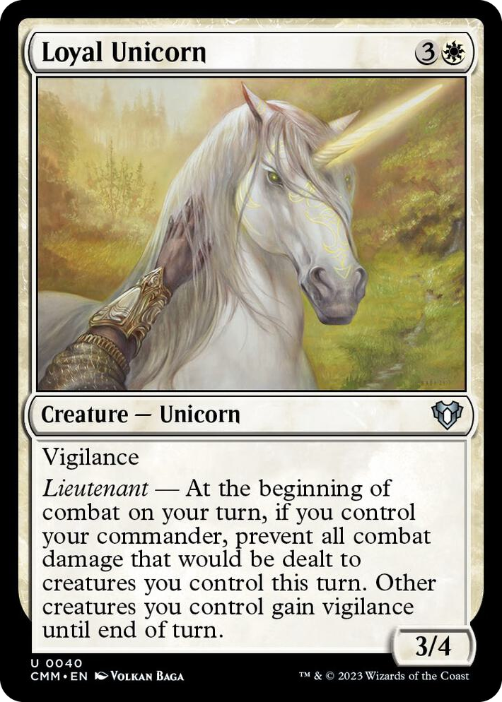 0040 Loyal Unicorn U Commander Masters