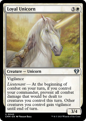 0040 Loyal Unicorn U Commander Masters