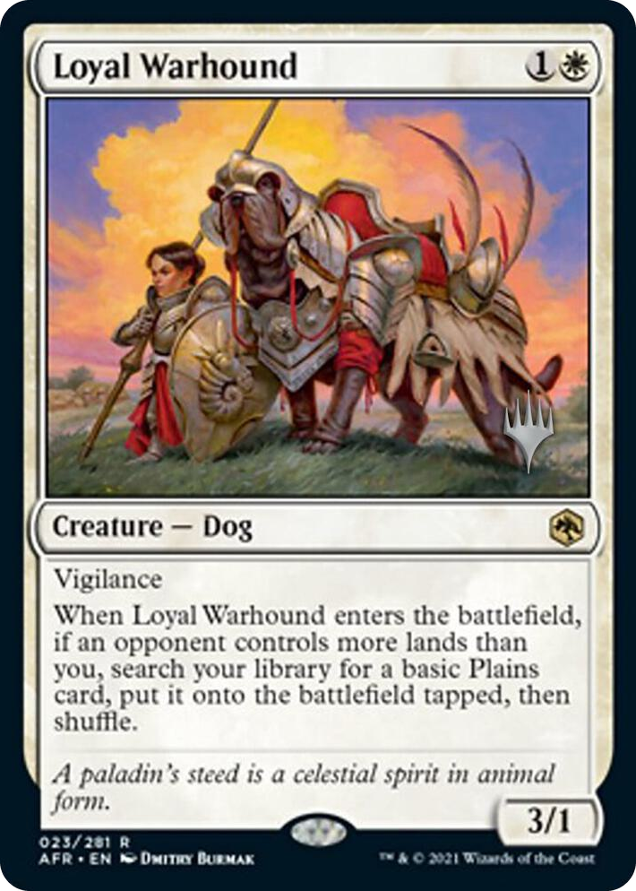 0023 Loyal Warhound R Promo Pack: Adventures in the Forgotten Realms