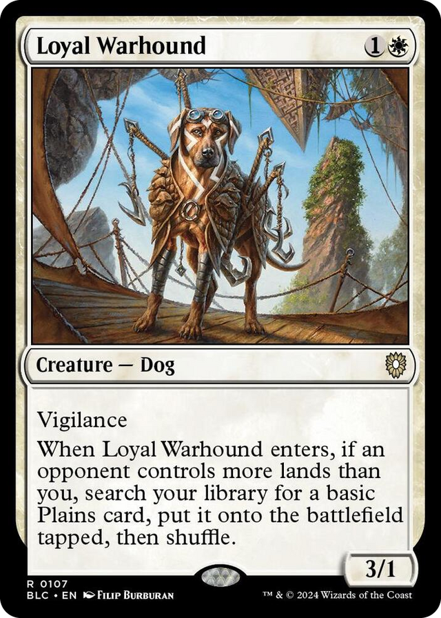 0107 Loyal Warhound R Commander: Bloomburrow