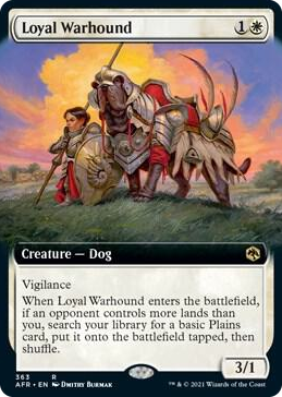 0363 Loyal Warhound (Extended Art) R Adventures in the Forgotten Realms