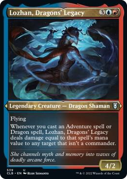 Lozhan, Dragons' Legacy (Foil Etched) #539 U - Commander Legends: Battle for Baldur's Gate Pokemon card