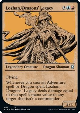 Lozhan, Dragons' Legacy (Showcase) #428 U - Commander Legends: Battle for Baldur's Gate Pokemon card