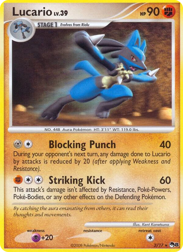 0002 Lucario Rare POP Series 8
