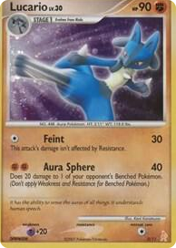 0003 Lucario Common DP Trainer Kit: Manaphy & Lucario