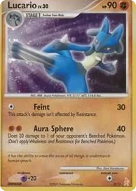 0003 Lucario Common DP Trainer Kit: Manaphy & Lucario
