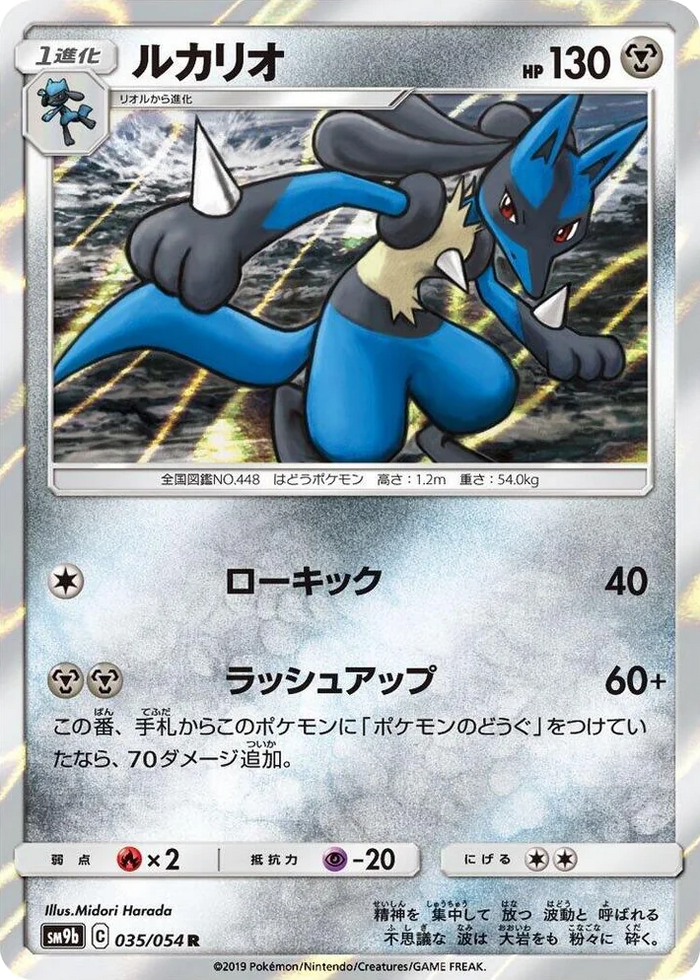 0035 Lucario Rare Full Metal Wall