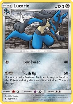 0126 Lucario - 126/214 (SM Unbroken Bonds) Rare Deck Exclusives