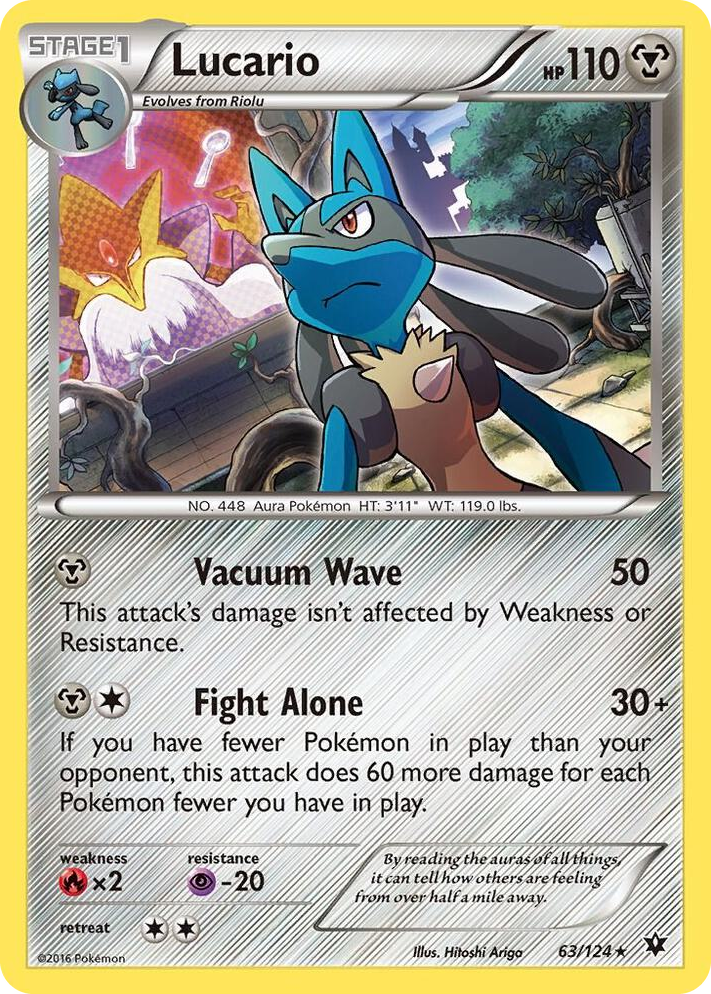0063 Lucario - 63/124 (Cosmos Holo) Promo Miscellaneous Cards & Products