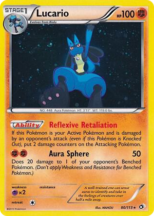 0080 Lucario - 80/113 (Cosmos Holo) Promo Miscellaneous Cards & Products
